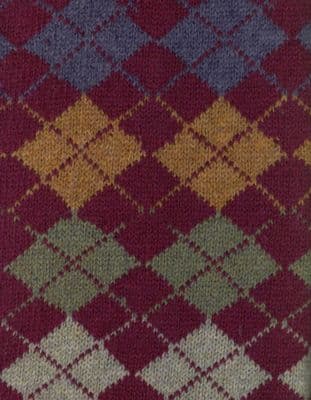 ARGYLE F17 Burgundy