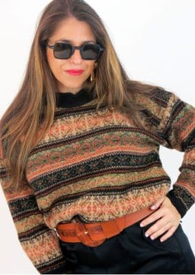 Art Deco - Fair Isle -F44 Black