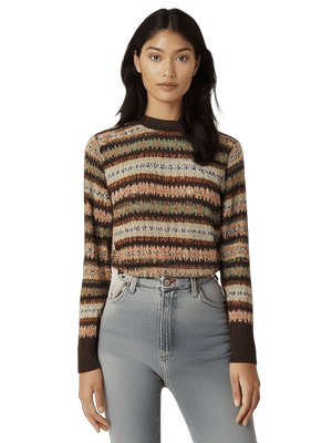 COUNTRY FAIR ISLE CREW F16 COFFEE