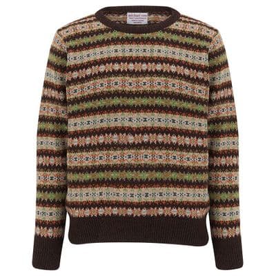 COUNTRY FAIR ISLE CREW F16 COFFEE