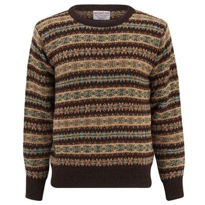 COUNTRY FAIR ISLE CREW F19 COFFEE P5