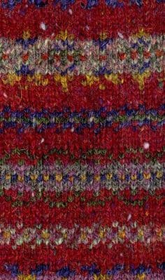 CREST FAIR ISLE  WAISTCOAT F27 BURGUNDY