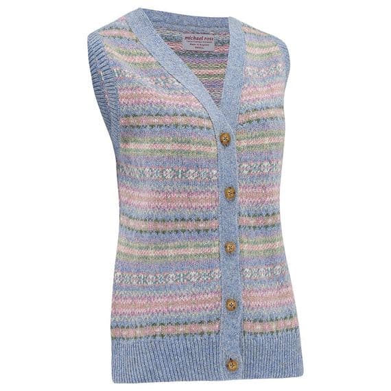 Ladies fair isle waistcoat
