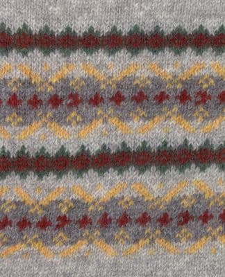 RL FAIR ISLE SLIP OVER-F05 SILVER
