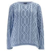 'TWISTER' - Women's cotton knitwear-Original Blues