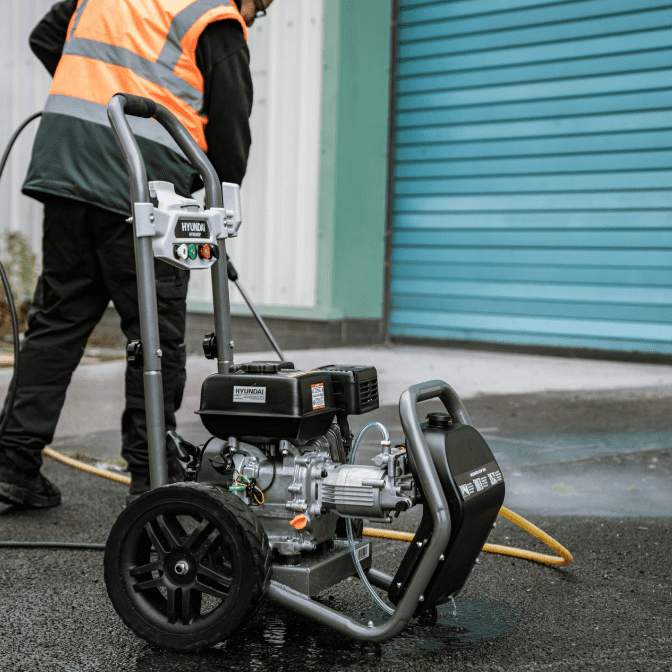 A Clean Getaway, The Hyundai HYW3400P's High-Pressure Washer Heist on Dirt