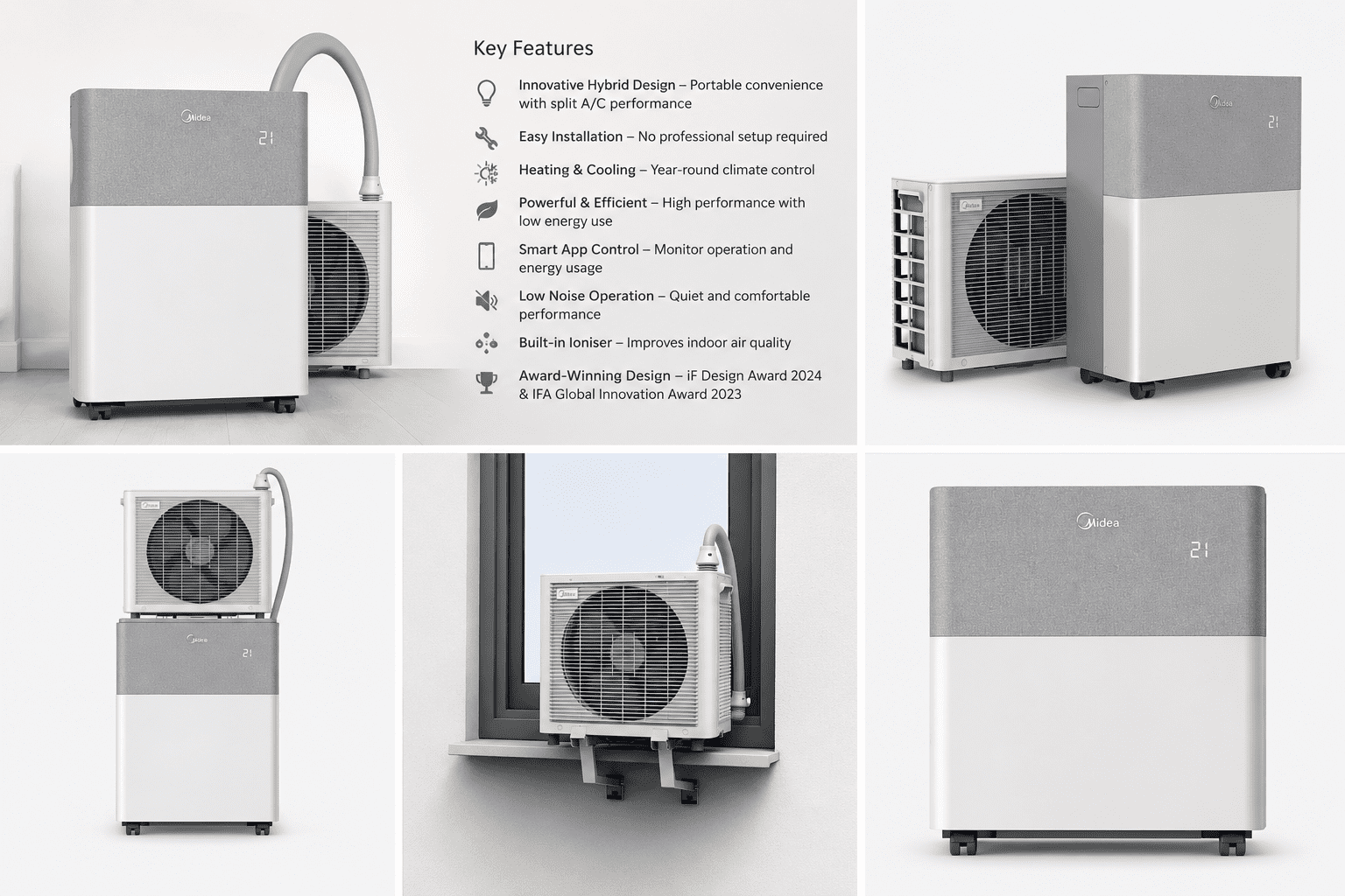 Fixed Split Midea PortaSplit Review, The Portable Air Conditioner That Performs ...