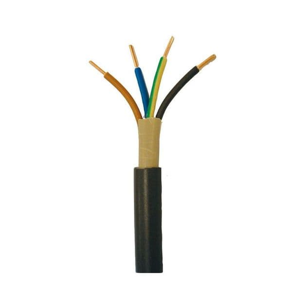 100 Meter Black Enviro-tuff Cable 1 5mm 4 Core