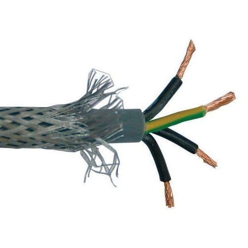 25 Meter Clear SY Braided Sheath Cable 1.5mm 4 Core