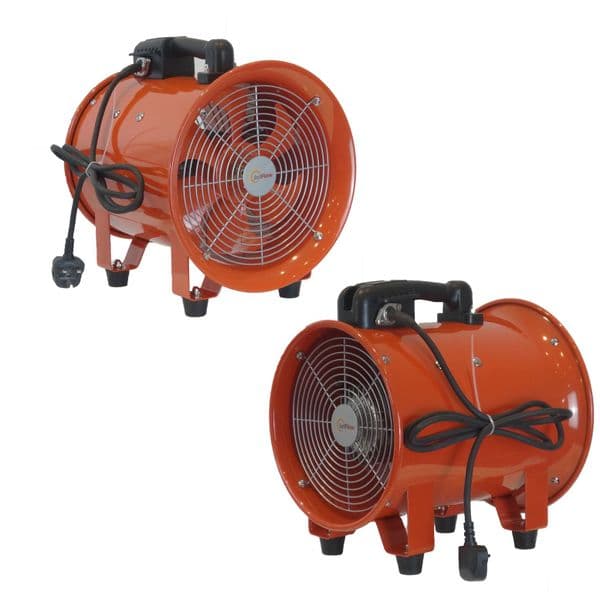 250mm Industrial Ventilation & Extraction Fan 240V Dust, Fume & Workshop Airflow OLYC25-220 + FL25