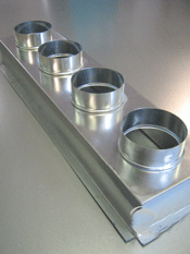 3 x 150mm Spigot Inlet For Mitsubishi Electric Air Conditioning Large PEAD Ducted Units With Filter