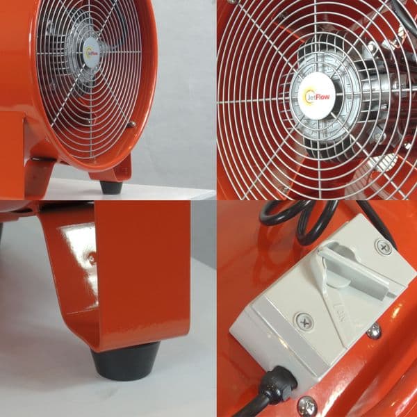 400mm Heavy Duty Site Ventilation Fan 110V – Maximum Airflow for Dust & Fumes (OLYC40/110)