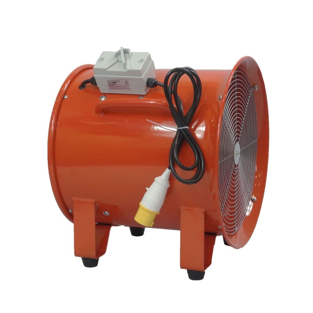 400mm Heavy Duty Site Ventilation Fan 110V – Maximum Airflow for Dust & Fumes OLYC40/110 + FL40