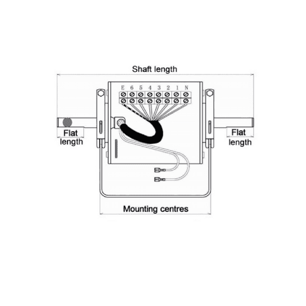 48 Series Fan Motor 120FB80/3V 230V~50Hz/60Hz Single Shaft Ball Bearing
