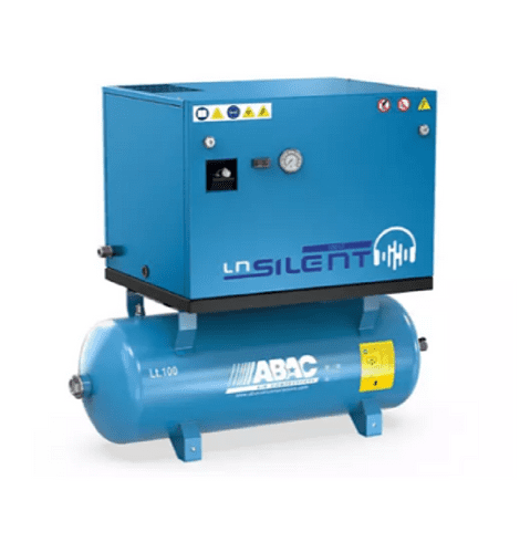 ABAC LN Silent A39B 100L 3HP 10 Bar Belt Driven Silent Air Compressor – 230V