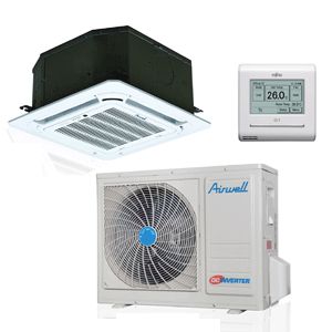 Airwell Air Conditioning Cassette CBD012 DC Inverter Heat Pump 600x600mm 3.5Kw / 12000Btu 240V~50Hz