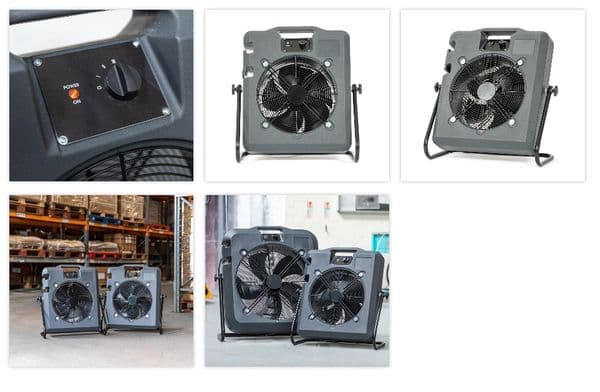Broughton Mighty Breeze MB30 Portable Heavy Duty Fan 6000m3/hr 110V~50Hz