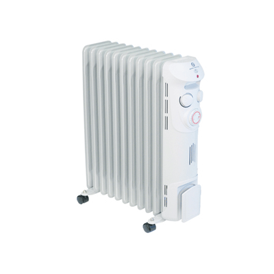 C37-11T 2.5 kW 11 Fin Oil-Filled Radiator With Castors, 24Hr Timer, Adjustable Thermostat And Carry Handle 240V~50Hz