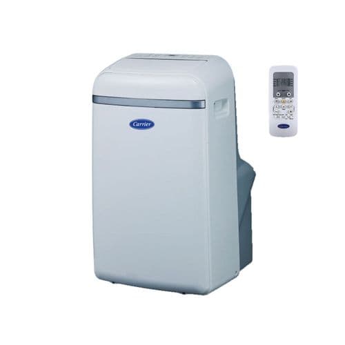 Carrier 51QPD012N7S Portable Air Conditioner 3.3Kw/12000Btu Cooling And Remote 240V~50Hz