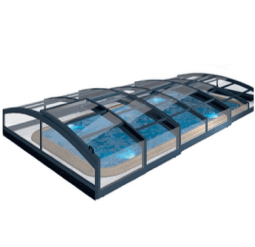 Certikin AQ Box H4 4-Bay Extra Flat H-Class Pool Enclosure