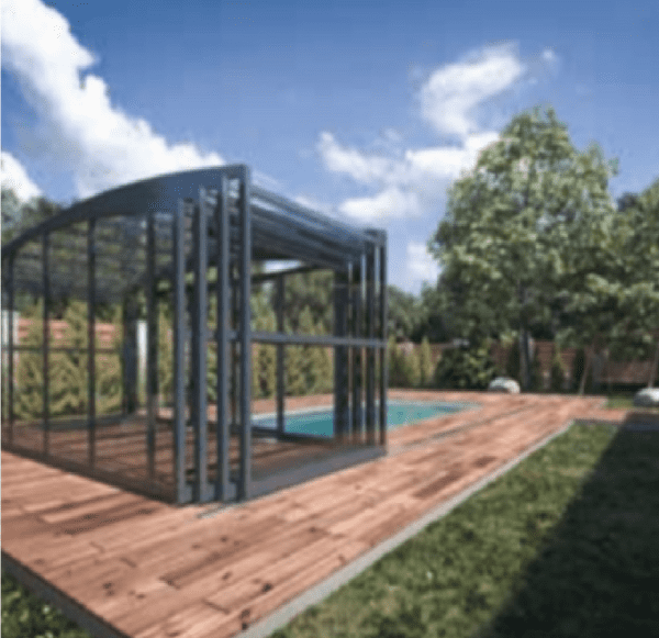 Certikin Aquacomet Charisma 5 Bay Telescopic Swimming Pool Enclosure 10 ...