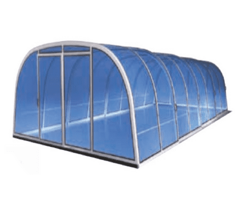 Certikin Aquacomet Harmonie 5 Bay High Level Sliding Swimming Pool Enclosure 11.00m x 6.0m