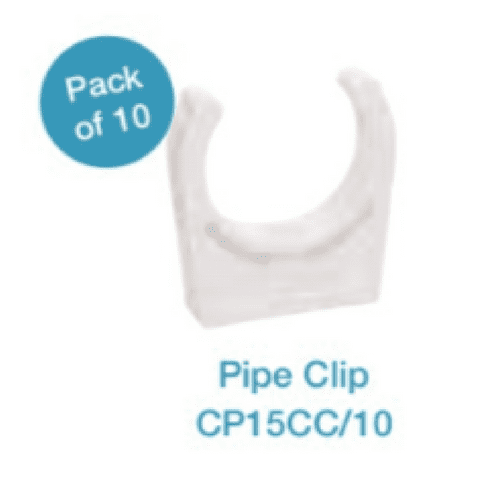 Certikin GP112CB 1.5 Inch Closed Black PVC Pipe Clip