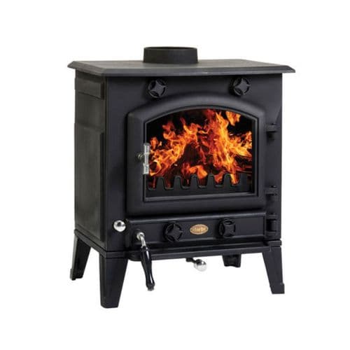Clarke 6909901 Regal IV Black Cast Iron Wood Burning Stove 7.9Kw/30000Btu