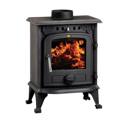 Clarke 6910134 Buckingham II Black Cast Iron Wood Burning Stove 5Kw/18000Btu