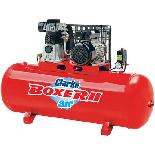 Clarke BOXER II 14/150P 3HP Air Compressor 150L 14Cfm 10bar 145psi 220-240V~50Hz