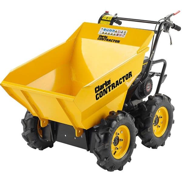 Clarke CDT300 Mini Dumper 196cc Petrol 4 Wheel Drive 300kg Payload Powder Coated