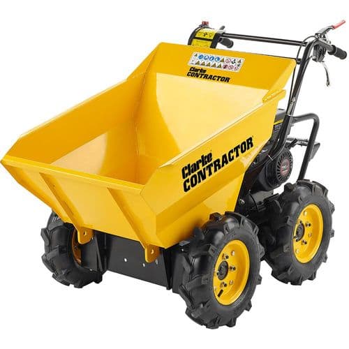 Clarke CDT300 Mini Dumper 196cc Petrol 4 Wheel Drive 300kg Payload Powder Coated