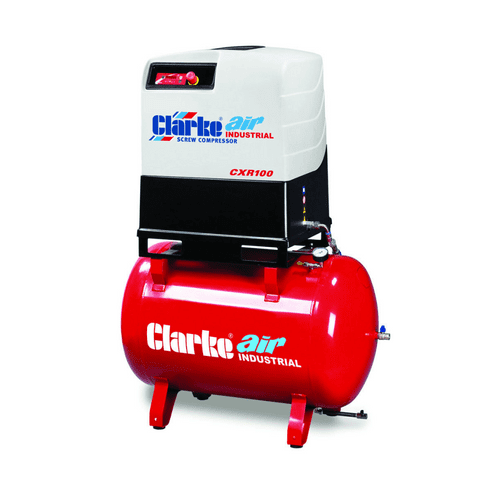 Clarke CXR100R Industrial Screw Air Compressor With Dryer 10hp 37.1cfm 270Ltr 10HP 400V~50Hz