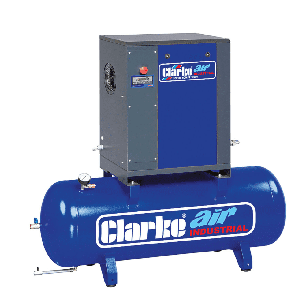 Clarke CXR15R Industrial Screw Air Compressor 15hp 53cfm 270Ltr 400V 50Hz