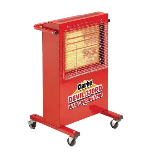 Clarke Devil 370PD Quartz Halogen Infra-red Heater 2.8Kw / 11000Btu 220V~50Hz