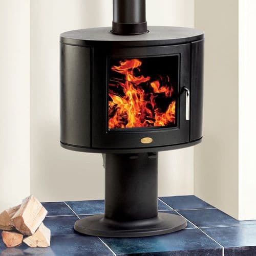 Clarke Dorchester Eco Design Cast Iron Wood Burning Pedestal Base 4.9kW/17000Btu