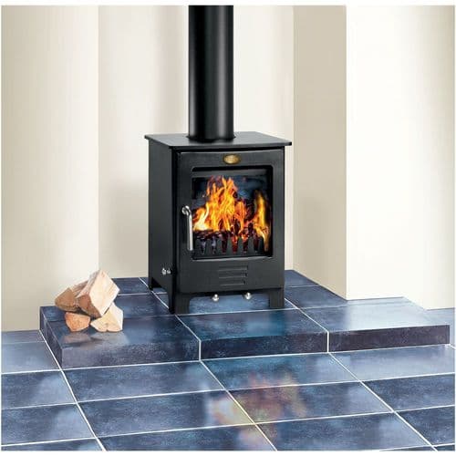 Clarke Gloucester Cast Iron Wood Burning Pedestal Stand Stove 5Kw/18000Btu