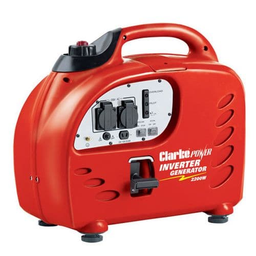 Clarke IG2200A Leisure Inverter Petrol Generator 2200W 12VDC And 2x230V~50Hz