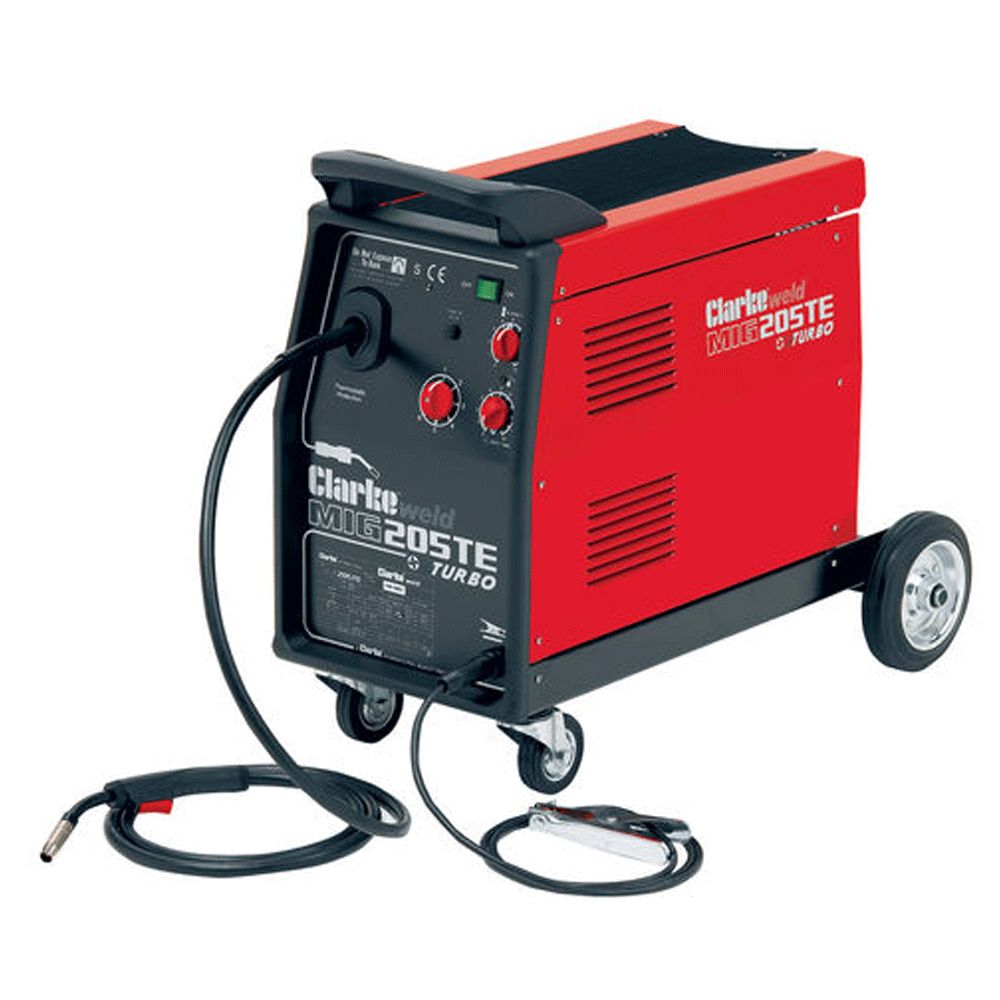 Clarke MIG205TE Turbo Cooled MIG Welder 240V~50Hz