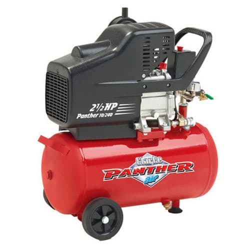 Clarke Panther 10/240 Electric Powered Industrial Air Compressor 24L Receiver 9.5cfm 2.5hp 240V~50Hz