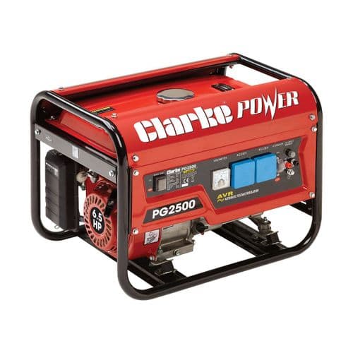Clarke PG3800A Open Framed Petrol Generator 3Kw 12VDC And 230V~50Hz