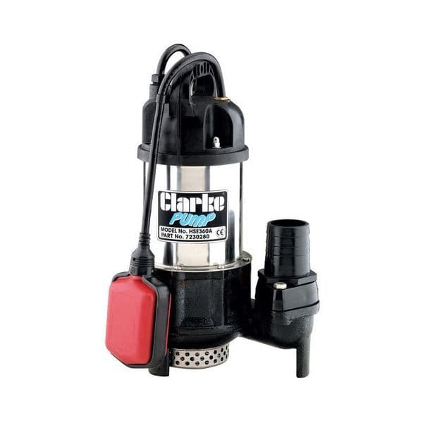 Clarke PVP11A Stainless Steel Dirty Water Submersible Pump 258 Litres