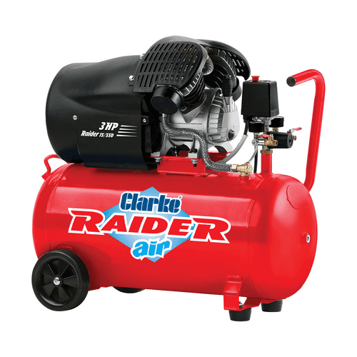 Clarke Raider 15/550 50L V- twin Air Compressor 14.5 cfm 2.2.Kw 3hp 220-240V~50Hz