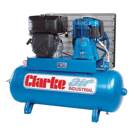 Clarke SD26KE150 Diesel Driven Heavy Duty Stationary Air Compressor (E/S) 150L 8.4hp