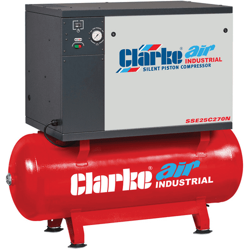 Clarke SSE25C270N Professional Silent Air Compressor 270L 5.5hp 400V~50Hz