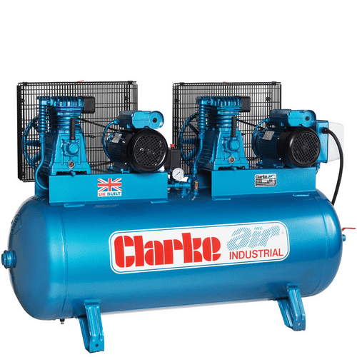 Clarke XE29/270 2X3HP Professional Silent Air Compressor 28CFM 270L 230V~50Hz