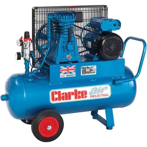 Clarke XEP15/50 (OL) Mobile Air Compressor 50L Receiver 14CFM 3Hp 110V~50Hz