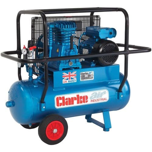 Clarke XEP15H/50 (OL) Mobile Air Compressor 50L Receiver 14CFM 3Hp 110V~50Hz