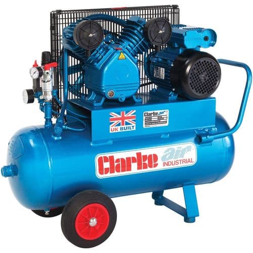 Clarke XEPV16/50 (OL) Mobile Air Compressor 50L Receiver 14CFM 3Hp 110V~50Hz