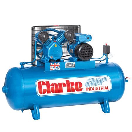 Clarke XEV16/200 Electric Powered Industrial Air Compressor (O/L) 200L 3.0hp 240V~50Hz